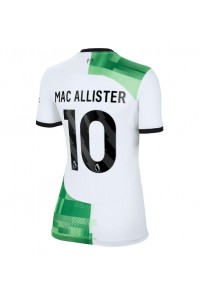 Liverpool Alexis Mac Allister #10 Jalkapallovaatteet Naisten Vieraspaita 2023-24 Lyhythihainen